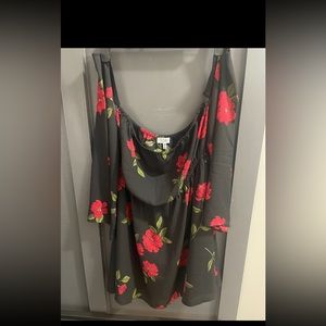 Tobi Floral Off the Shoulder Dress - worn once and was too short on me.